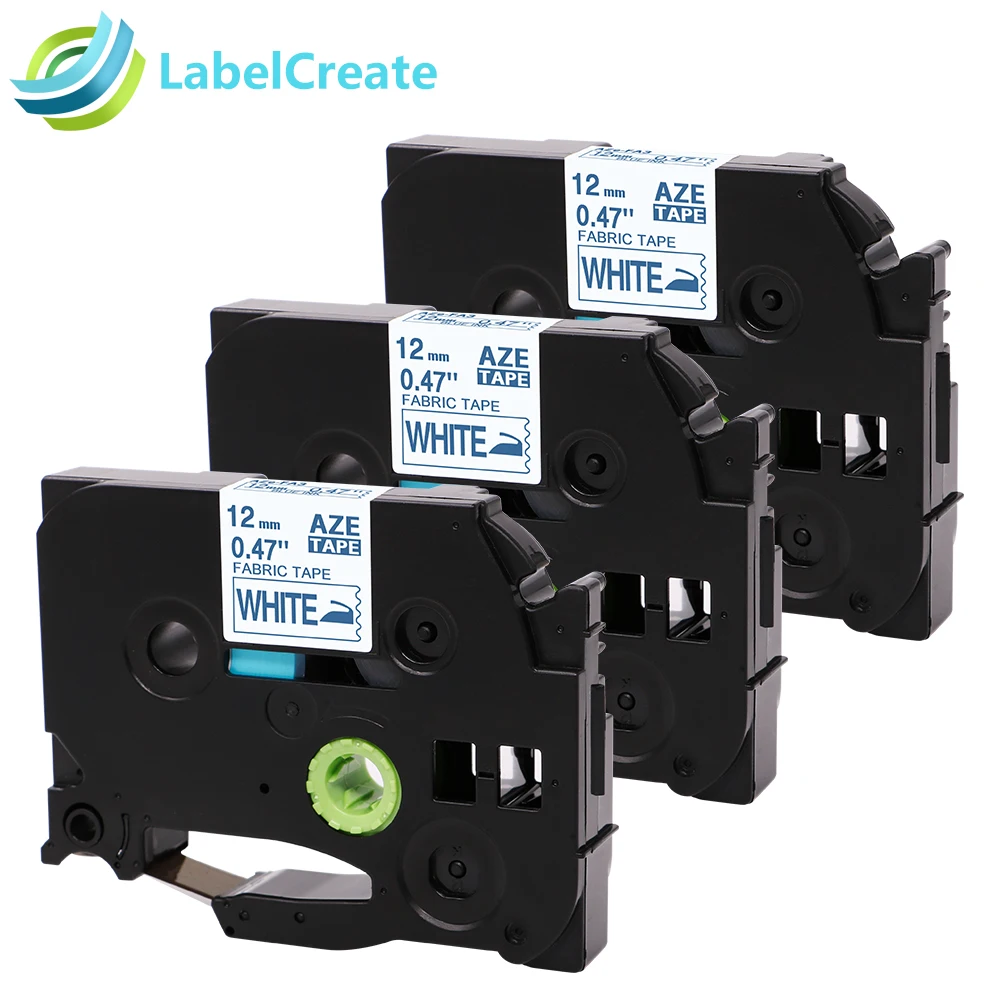 3 Pcs Compatible for Brother Fabric Iron on Label Tape TZe FA3 TZ FA3