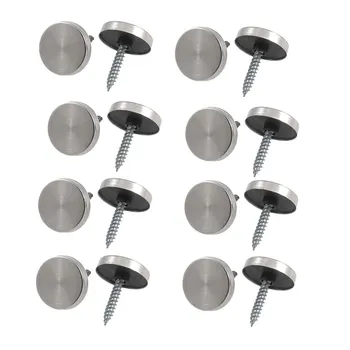 

UXCELL 8 Pcs 14Mm Dia Stainless Steel Decorative Mirror Screw Cap Nails