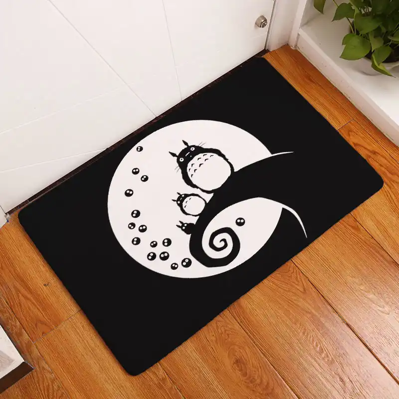 felpudo impermeable de caricatura mona totoro para cocina tapetes decorativos para escaleras hogar manualidades decorativas alfombra aliexpress