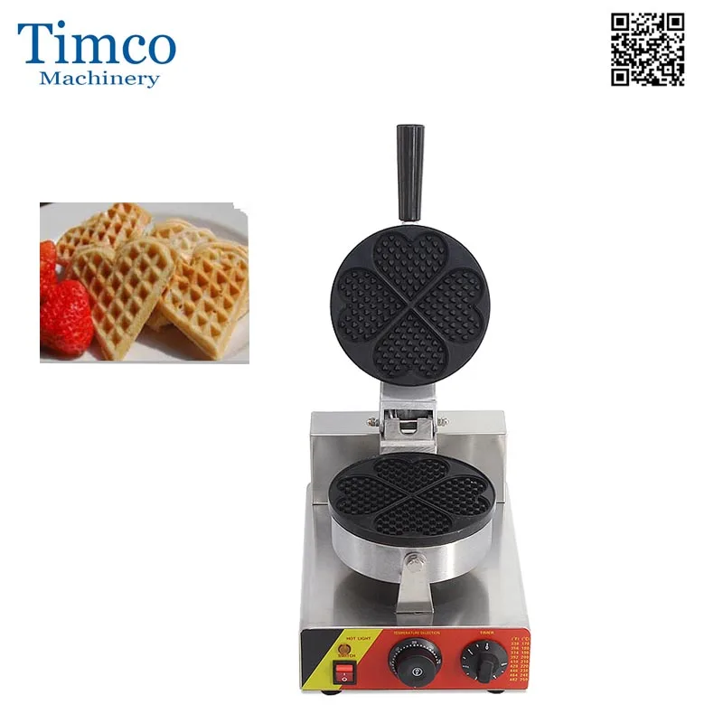 

TIMCO Electric 4PCS Round Heart Shape Waffle Baker Waffle Maker Machine
