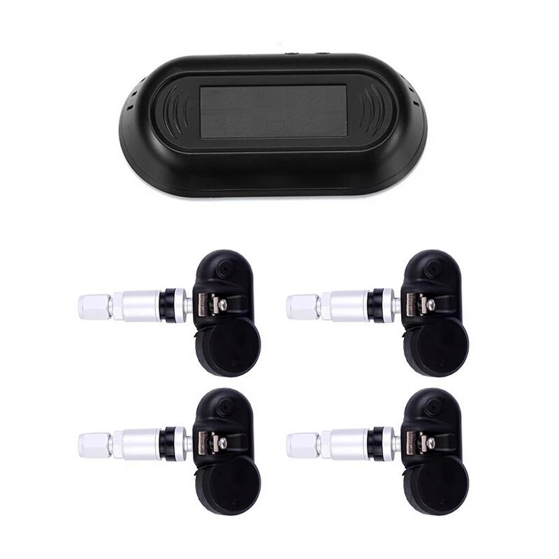 Solar Power TPMS Tire Pressure Monitor System Wireless Colorful Display Tire Pressure Alarm With 4 Internal Sensors