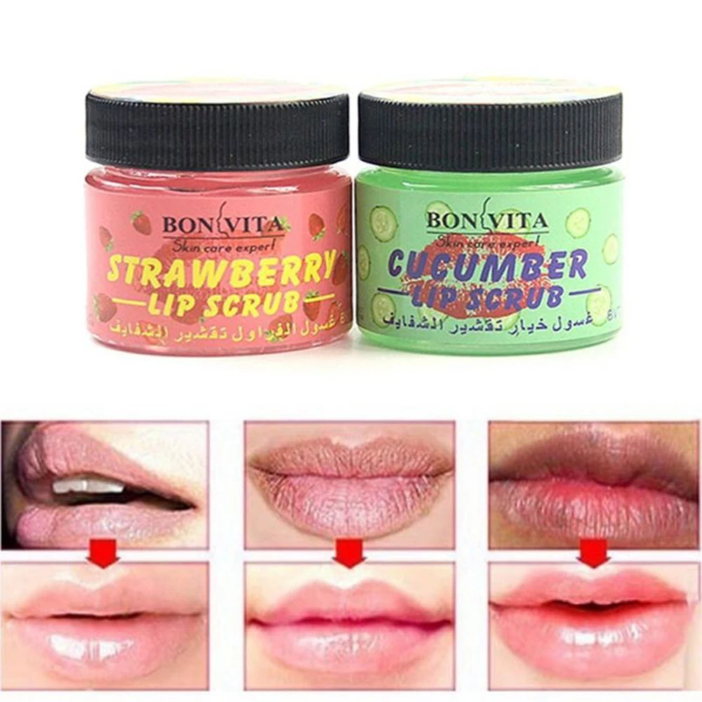 

1pc Fruity Lip Scrub Cream Lip Exfoliator Balm Treatment to Remove Dead Skin Lip Plumper Device Lip Enhancer Treatment TSLM2