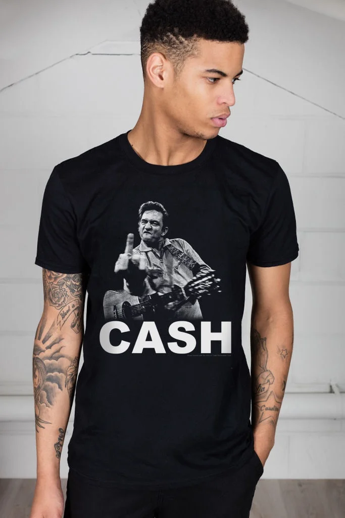 Новый Дизайн Хлопок Мужчины Tee Shirt Проектирование Короткие Джонни Кэша