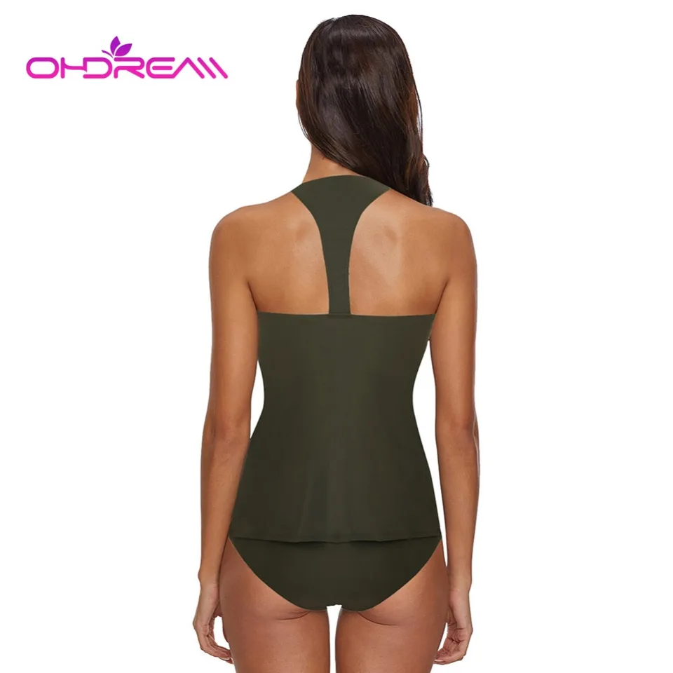 dark green tankini