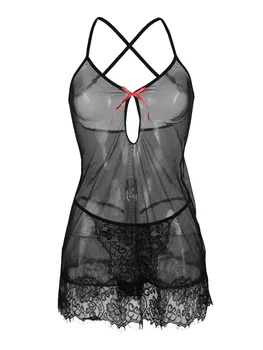 

Matching babydoll with lace
