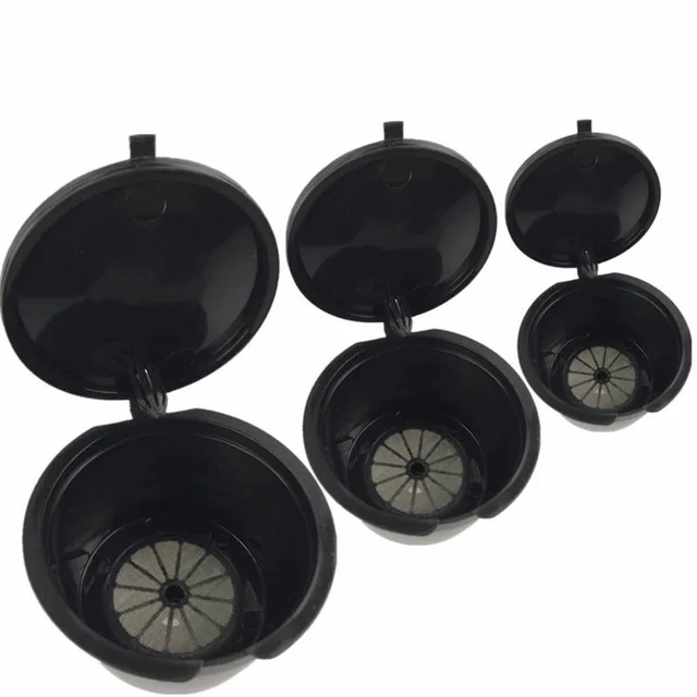 Best Offers 3 Pcs/Pack Refillable Reusable Coffee Capsule Pod Filter Cup Bracket Adpter Refill Cafeteira for Nescafe Dolce Gusto Machines Best Offers 3 Pcs/Pack Refillable Reusable Coffee Capsule Pod Filter Cup Bracket Adpter Refill Cafeteira for Nescafe Dolce Gusto Machines