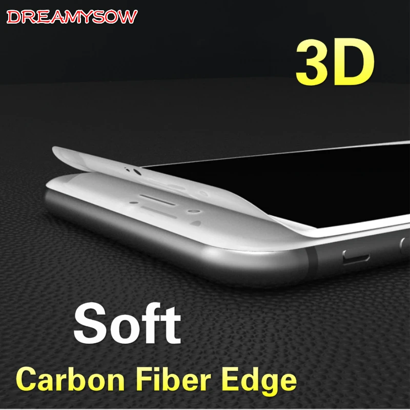 

3D Curved Carbon Fiber Edge Tempered Glass For iPhone 8Plus X XR XS max 8 7 Plus 6 6S Plus 5 5S SE 5C 9H Screen Protector Film