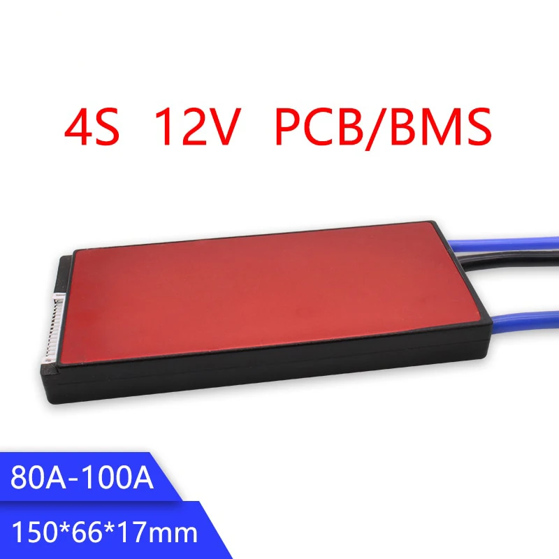 Daly-12V-LiFePO4-BMS-4S-80A-100A-Battery-Protection-Board-18650-Charger-PCB-BMS-For-Drill-1
