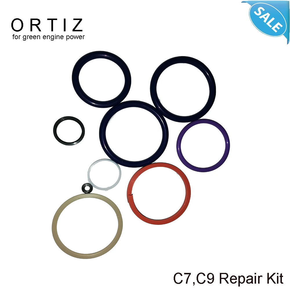 ORTIZ запчасти топливного инжектора C7 C9 Ремонтный комплект инъекция common rail