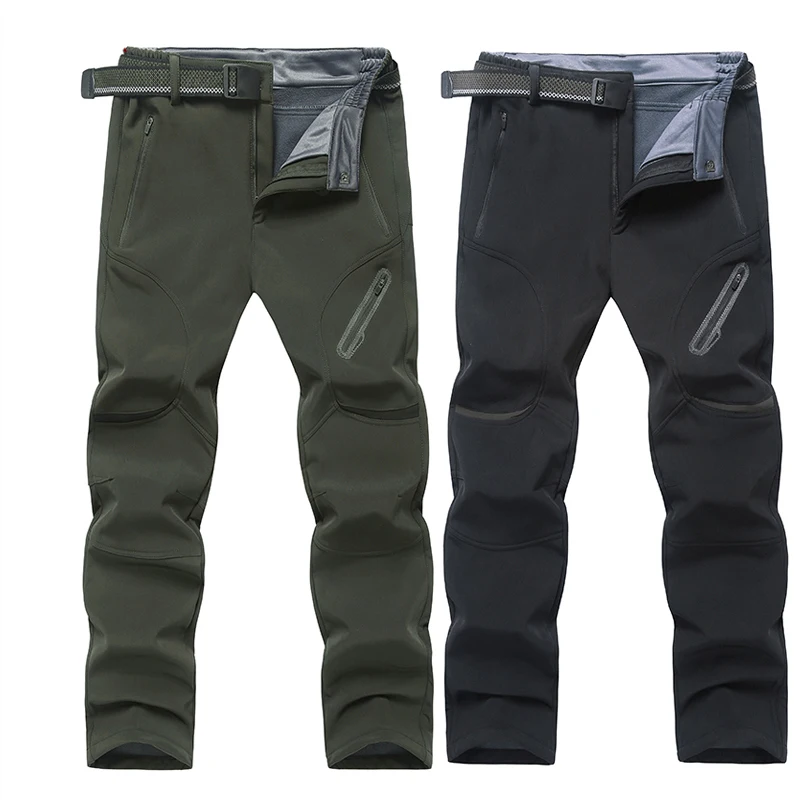 

Military Tactical Softshell Cargo Pants Winter Thick Warm Mens Trousers Waterproof Work Pantalon Jogger Pants Men Plus Size 9XL