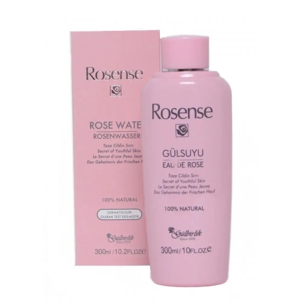 

Rose Water 100% ROSENSE Natural DERMATOLOGICAL TESTED 300 ml / 10 FL OZ
