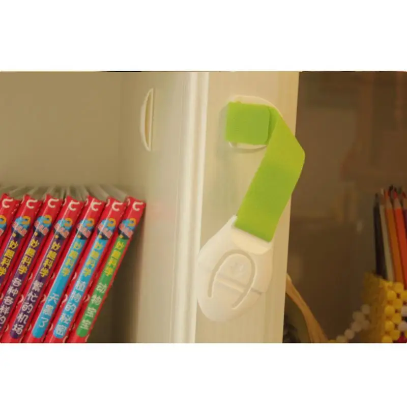 4 шт./партия Безопасность детей малышей замки удлинить ящик двери шкафа ремень для шкафа защитные замки пластиковые детские защитные замки для защиты - Цвет: Green 4 Pc