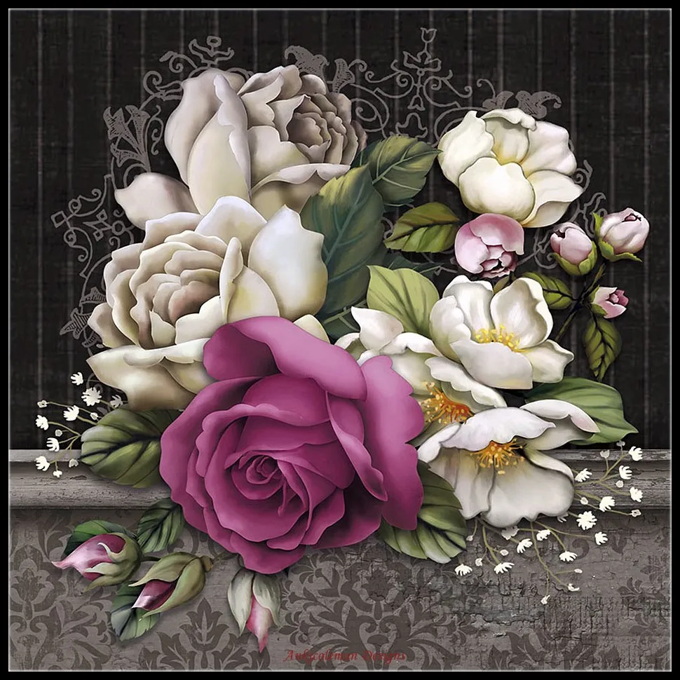 

Винтажные наборы для вышивки крестиком с подсчетом цветов-рукоделие ручной работы для вышивки 14 ct наборы крестиков DMC