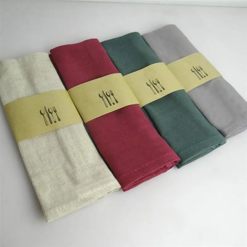 

Table Linen Dinner Cloth Tea Napkin Mats Table Cloth Kitchen Napkins Dish Fabric Pocket Handkerchief Wedding Party Fabric