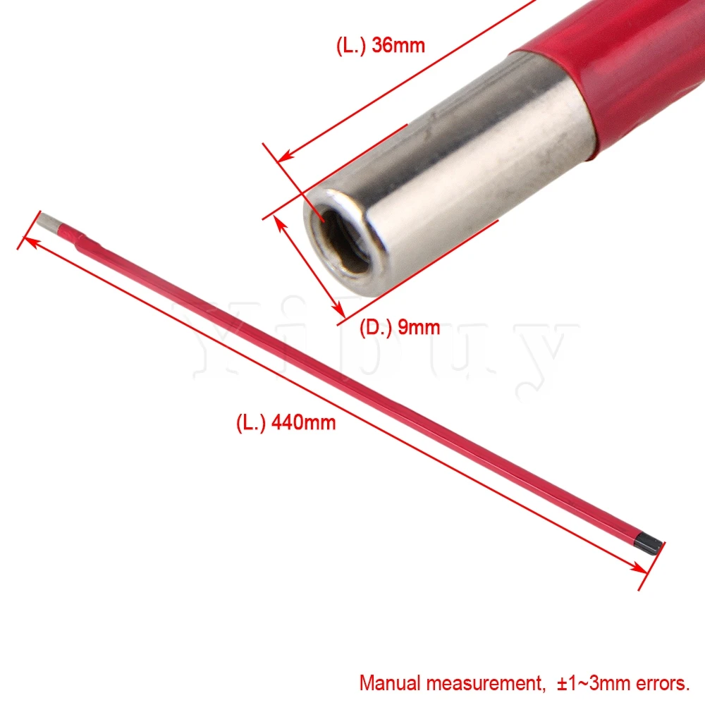 

Yibuy Red 440mm Length 9mm Dia Steel Two Way Adjustment Guitar Truss Rod