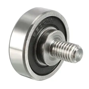 

Uxcell 1pcs 30x9x9/32x12x2/35x35x0.5mm Metal/Black/Blue Roller Idler Bearing Pulley Sliding Conveyor Wheel Threaded Rod M812/M81