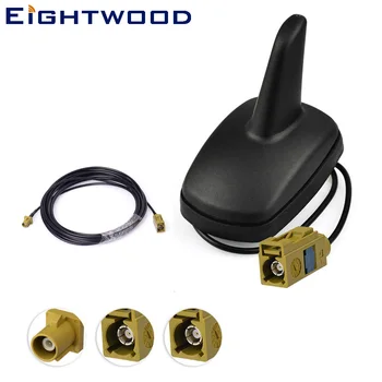 

Eightwood Trucks/Home Commercial Satellite Radio Antenna Shark Fin Aerial Fakra "K" Female+Fakra Extension Cable for SiriusXM