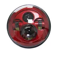 WZJOO " круглый для мотоцикла светодиодный проецирования фар мотоциклов для motorcycleStreet Glide FLHX Road King - Цвет: 5