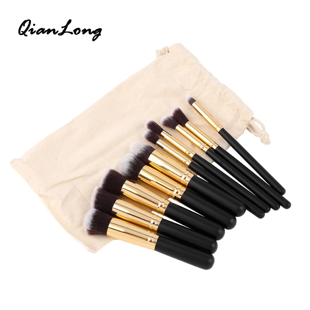 

New 10 Pcs Make up Brushes Professional Makeup Brushes Set Cosmetic Eyeshadow Face Powder Foundation Lip Brush Kit with Makeup