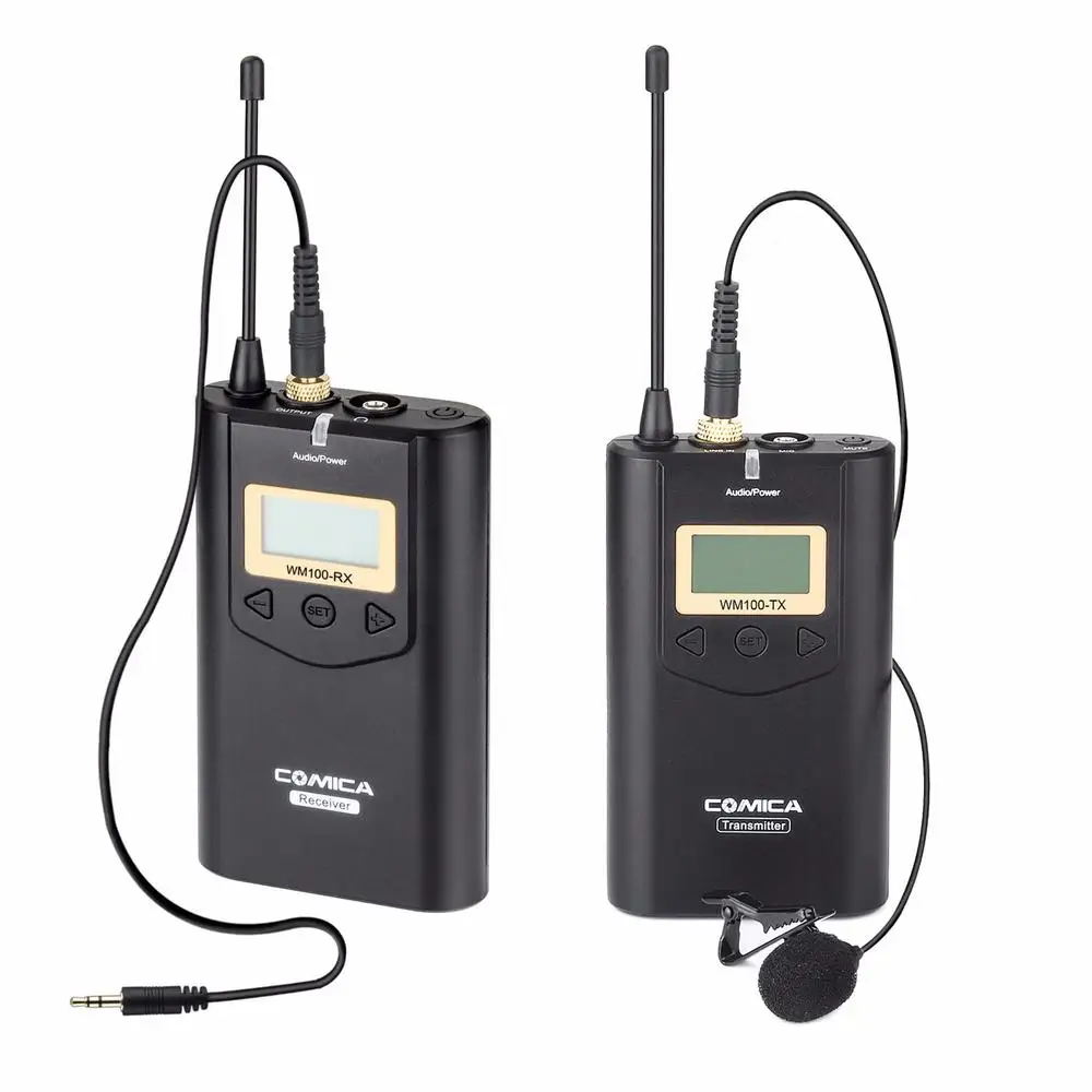 COMICA CVM WM100 UHF 48 каналов 100 м рабочее расстояние Всенаправленный беспроводной