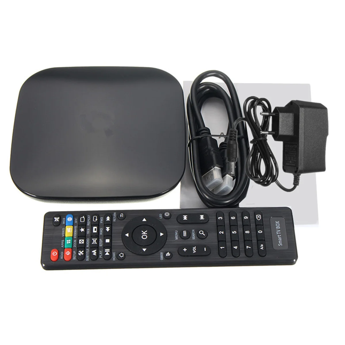

4.0Bluetooth DC5V 2A 3D 4K WiFi Smart Ultra Full HD 1080P TV Box Android 5.1 Quad Core Media Player S905 2GB/16GB EU/US Plug
