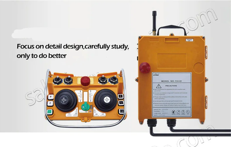 Телеканал беспроводной промышленный пульт дистанционного управления Лер Электрический подъемник пульт дистанционного управления 1 передатчик+ 1 приемник F24-60