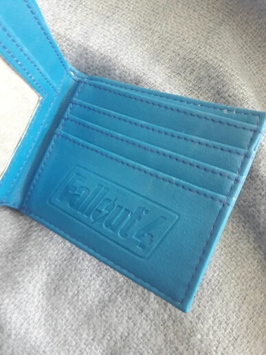 Blue pu Bi-Fold Wallet  DFT-2018 photo review