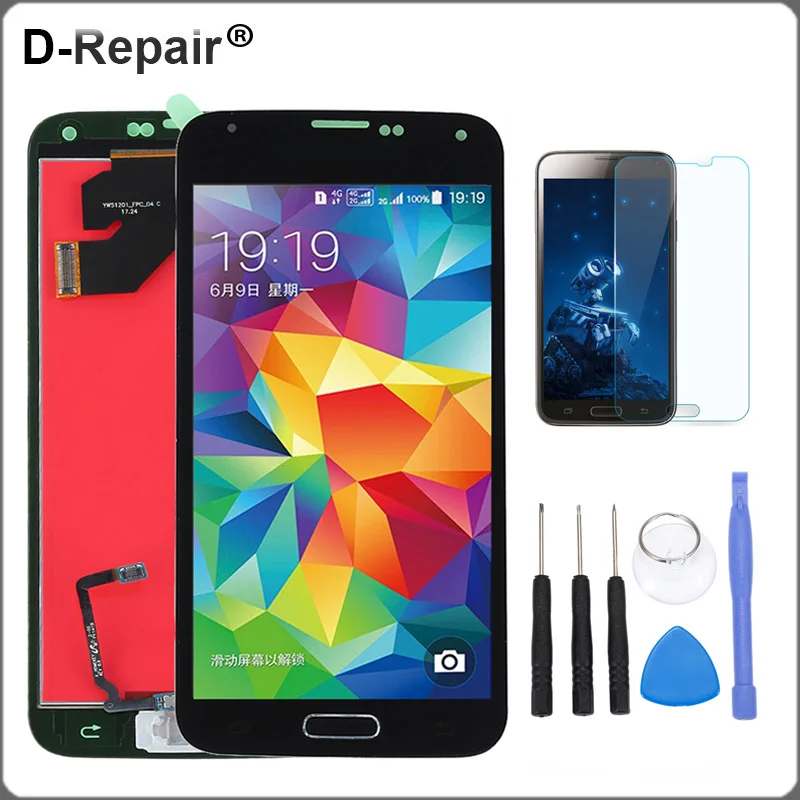 

G900f LCD For Samsung Galaxy S5 G900F G900FD G900M LCD Display Touch Screen Digitizer Home Button for Galaxy S5 Display