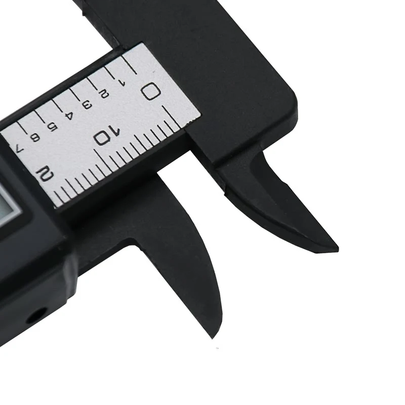 Color : 0 100mm Black GUOCAO TONGFENGLH 150mm 6inch LCD Digital Electronic Carbon Fiber Vernier Caliper Gauge Micrometer