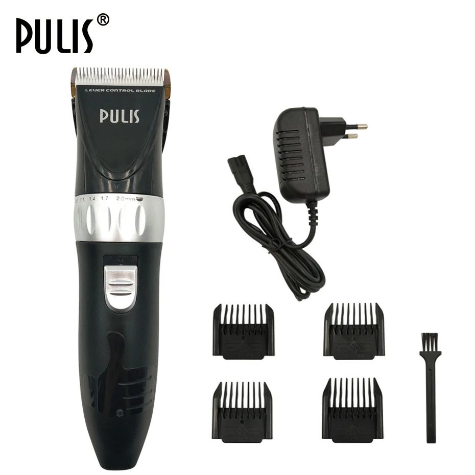 PULIS Hair Clipper Electric Hair Trimmer Rechargeable Haircut Machine Titanium&Ceramic Blade with 4 Limit Combs for Home barber PULIS Hair Clipper Electric Hair Trimmer Rechargeable Haircut Machine Titanium&Ceramic Blade with 4 Limit Combs for Home barber