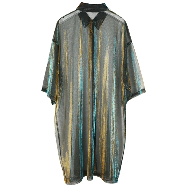 remarkable  New come  See Through Laser Symphony Sunscreen Jersey Jacket Clear Jacket Iridescent Rainbow Hologr