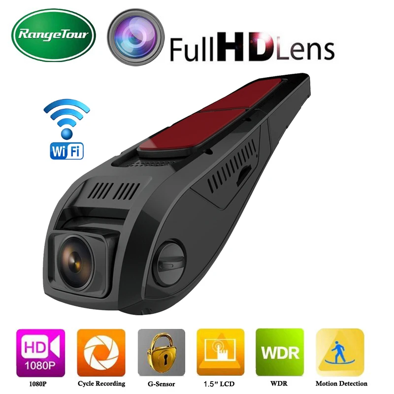 

Range Tour F5 WiFi Dashcam Mini Hidden Car DVR Auto Camera Full HD 1080p 170 Degree Dash Cam Video Camera Recorder Camcorder