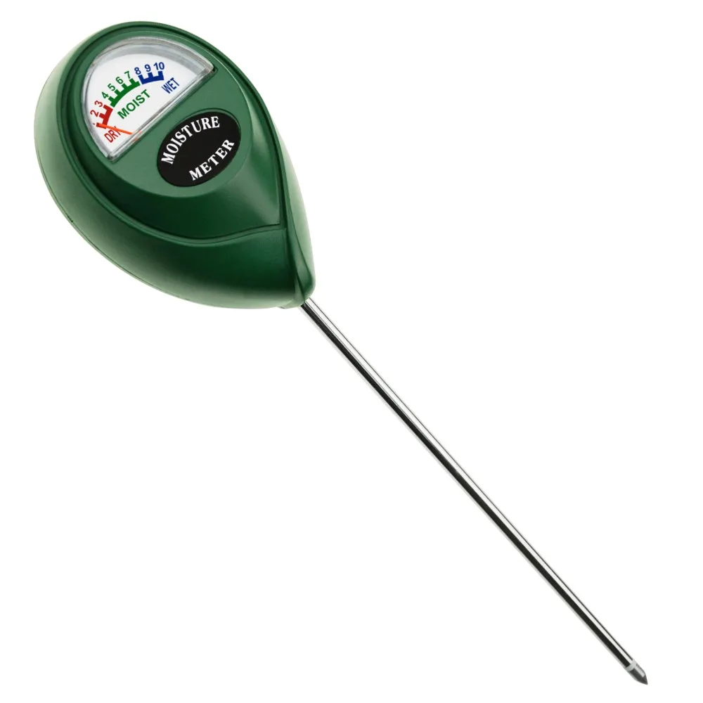 

Soil Moisture Meter Tester Probe Sensor (Green), Gardening Plants Growth Watering Quality Monitoring Test Tool Kits