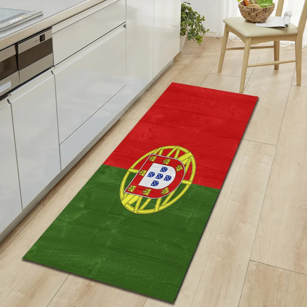 Флаг страны напечатанный длинный ковер при входе коврик Tapete Впитывающее кухонное Противоскользящие коврики для прихожей современный