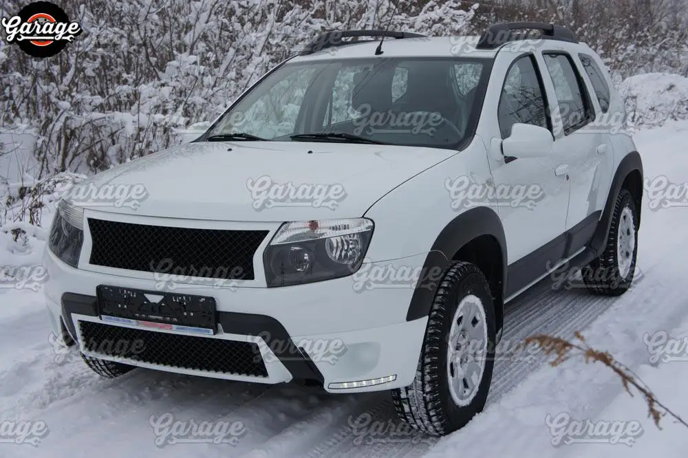 Решетка радиатора с сеткой для Renault / Dacia Duster 2010 2017 аксессуары из АБС пластика
