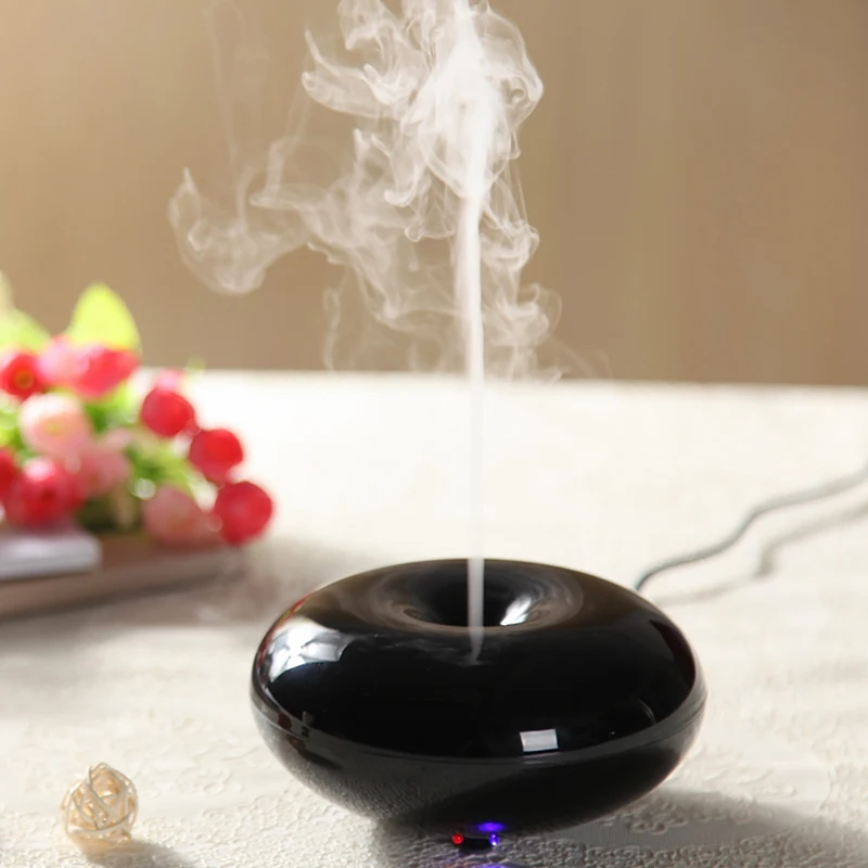 

100ML Mini Wood Air Humidifier Essential Oil Aroma Diffuser Ultrasonic Humidifiers LED Night Light Mist Maker For Home Office