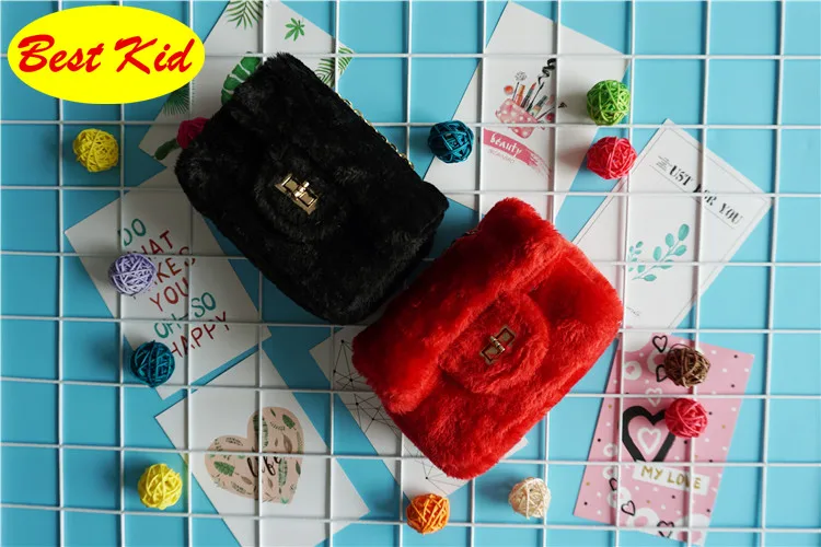 DHL! BestKid стильные дешёвые Наплечные сумки для детей ясельного возраста маленький меховой Кошелек для монет Детский плюшевый Кошелек SMT021D
