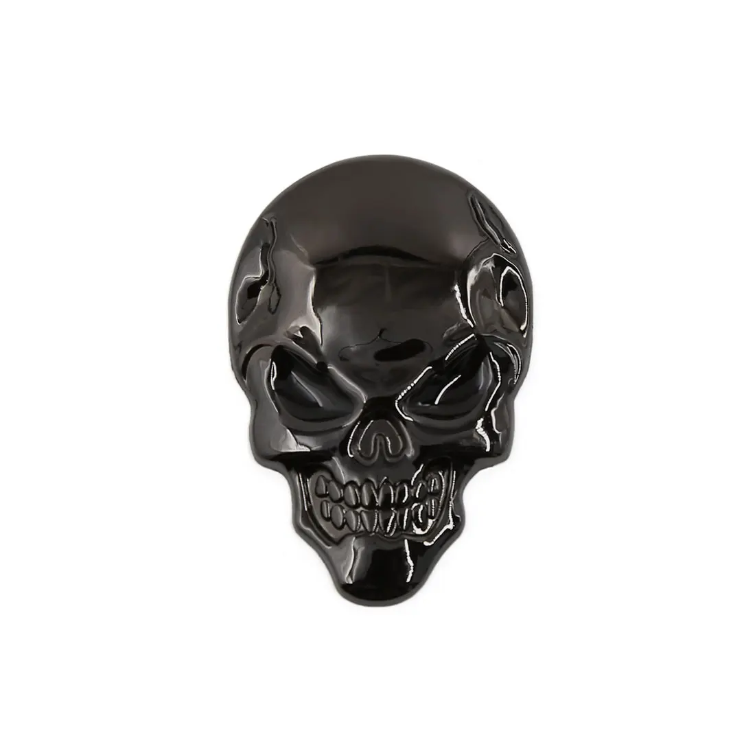 

X Autohaux Car Motorcycle 3D Metal Emblem Badge Decal Skeleton Skull Bone Shaped Sticker