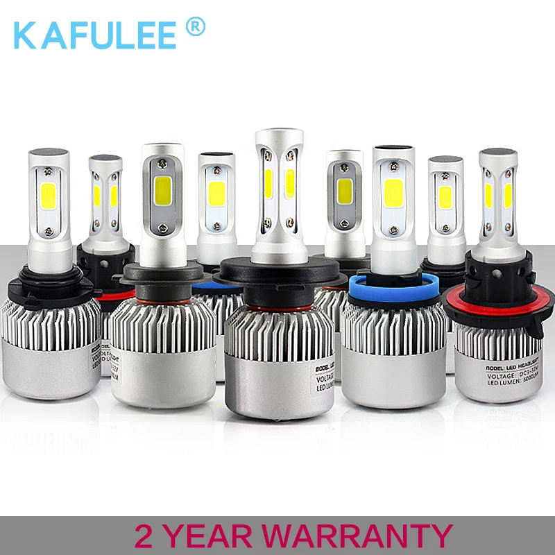 

GZ kafolee h7 h4 h1 h3 h8 h9 h10 h11 9005 9006 9012 hb3 hb4 S2 Auto Car Headlight 72W 8000LM S2 automobiles lamp car led bulb