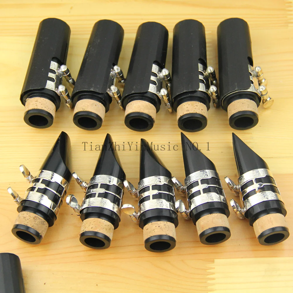 Parts 10 Set Bb Mouthpiece Reeds +ligature + Cap