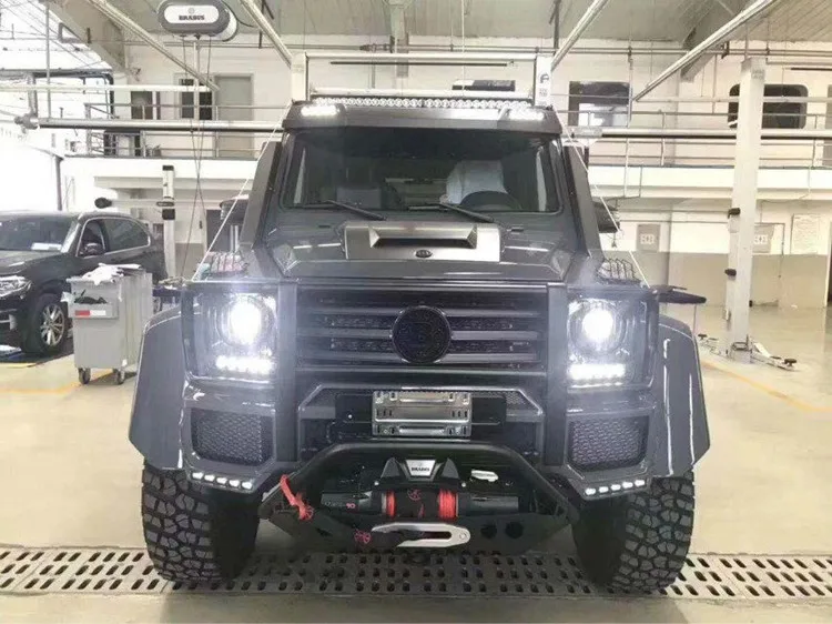 G class stainless steel wire fit for G wagon 4x4 with the front bumper guard and roof rack (14)