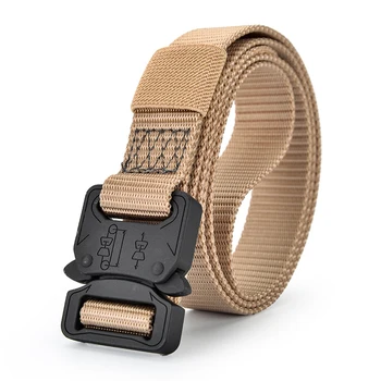

Mens Tactical Belts Military Army Nylon Belts Heavy Duty Metal Buckle Belt Men's Combat Hunting Belt Outdoor Training Waistband