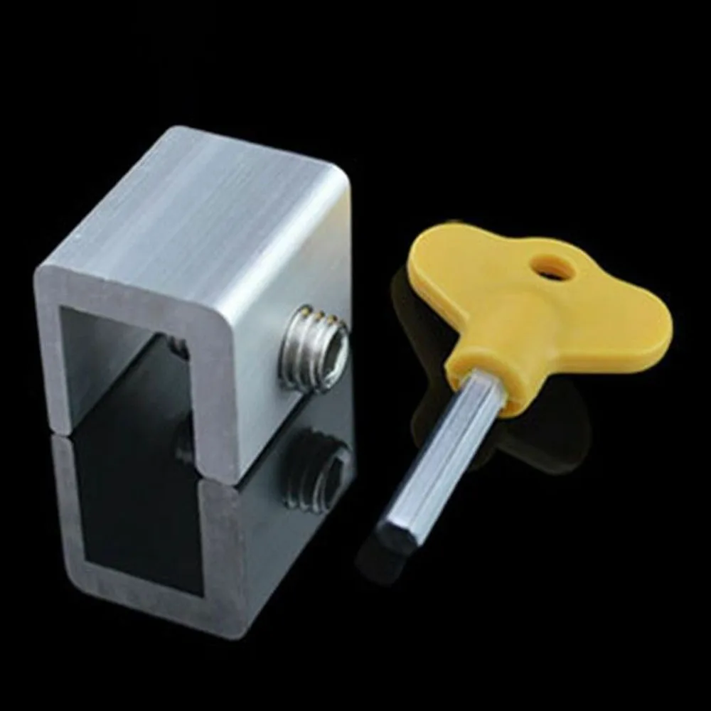 1x Sliding Window Locks Stop Aluminum Alloy Door Frame Security Lock