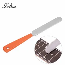 Zebra 1pcs Stainless Steel Guitar Fret Crowning Luthier File Narrow Dual Cutting Edge Tool For Musical Guitar Parts Accessories