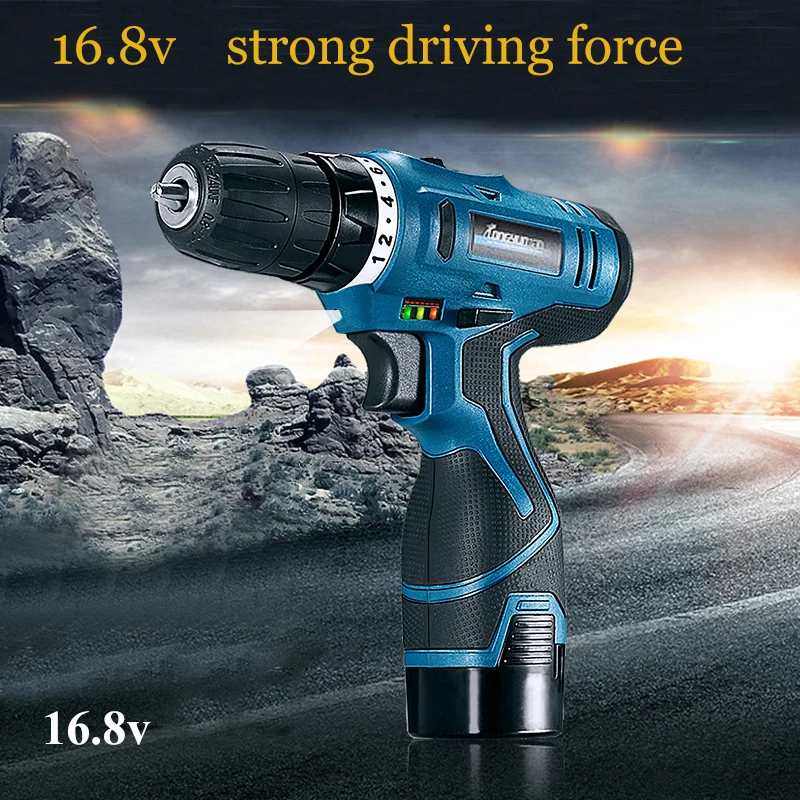 LONGYUN 16.8V Battery Screwdriver Electric Screwdriver Lithium Battery