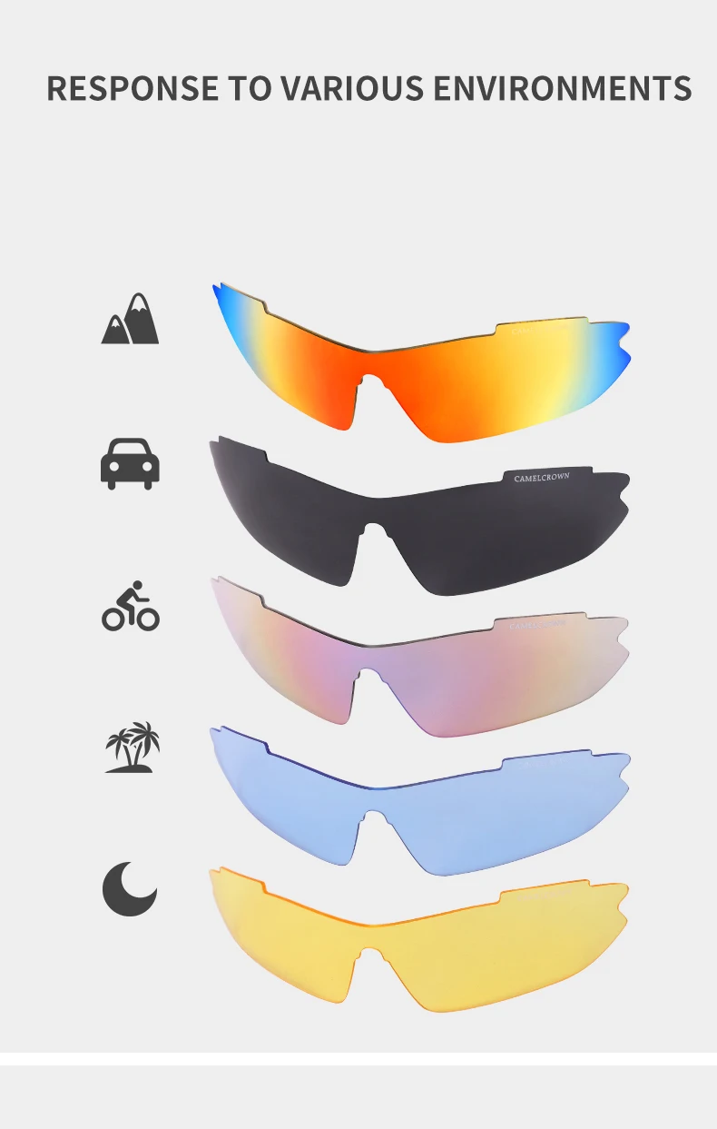 Верблюжья Рыбалка Туризм уличные солнечные очки УФ езда вождения для мужчин и женщин многофункциональные ночные спортивные