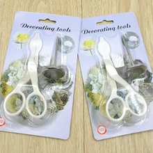 Ккаса украшения торта гвозди из нержавеющей стали торта игла для цветка и пластиковые ножницы помадка Декор подъемник для цветов