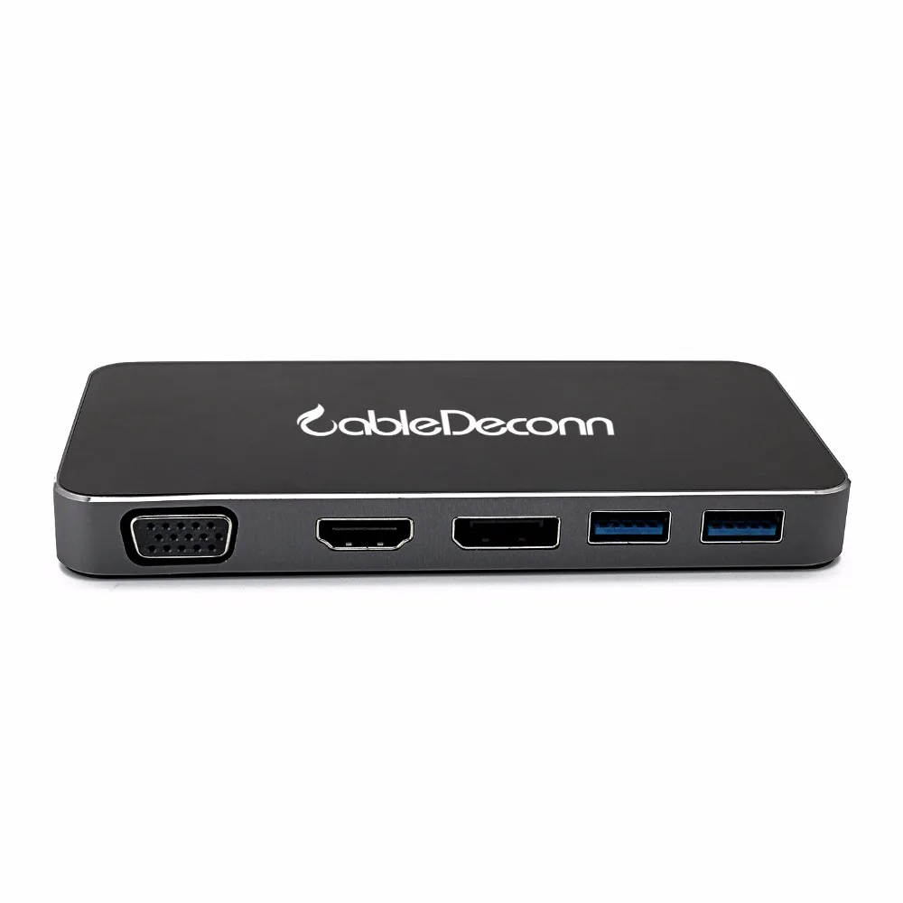 USB C HUB usb3.1 type-c dock to hdmi vga displayport  DP adapter converter for Macbook pro 2017  2016 dell xps 