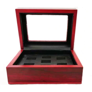 

7 Holes Wooden Display Box Case for Championship Ring