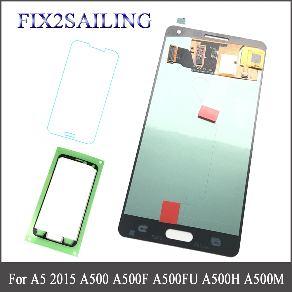 

FIX2SAILING 100% Tested Working AMOLED LCD Display Touch Screen Assembly For Samsung Galaxy A5 2015 A500 A500F A500FU A500H A500